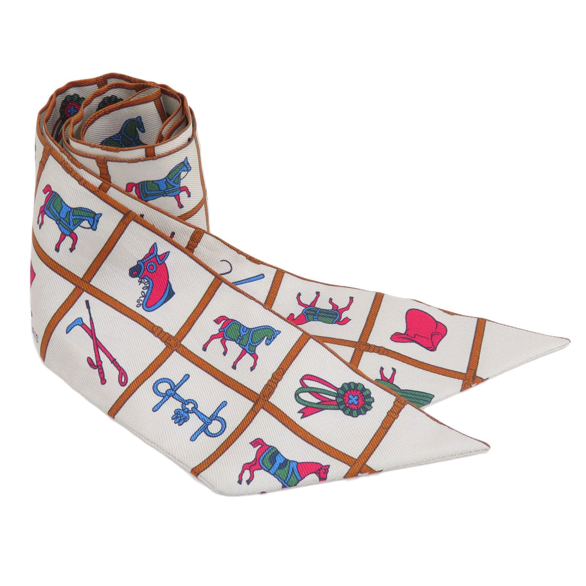 HERMES   Scarf Twilly Silk Ladies