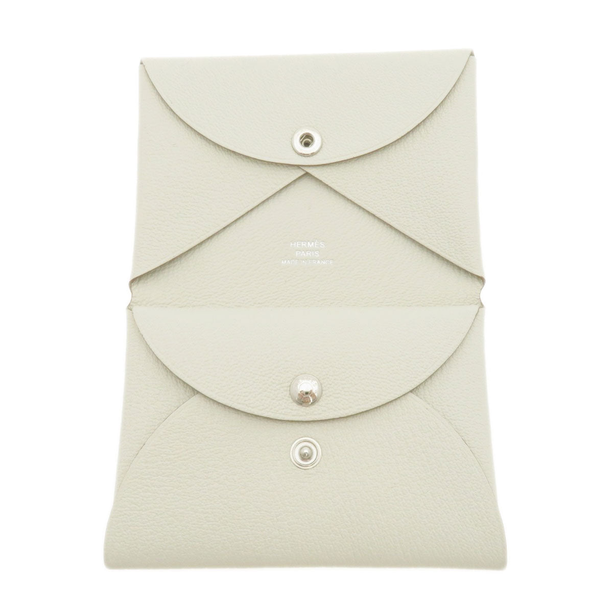 HERMES   Card Case Calvi Duo Chevre Chevre Ladies