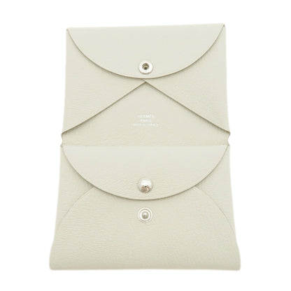 HERMES   Card Case Calvi Duo Chevre Chevre Ladies