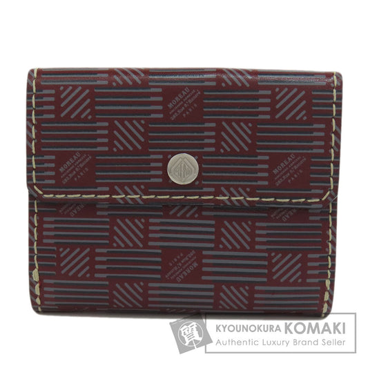 SELECT WALLET Moreau Paris Double Sided Bifold Wallet with Coin Pocket Leather Ladies [Used]