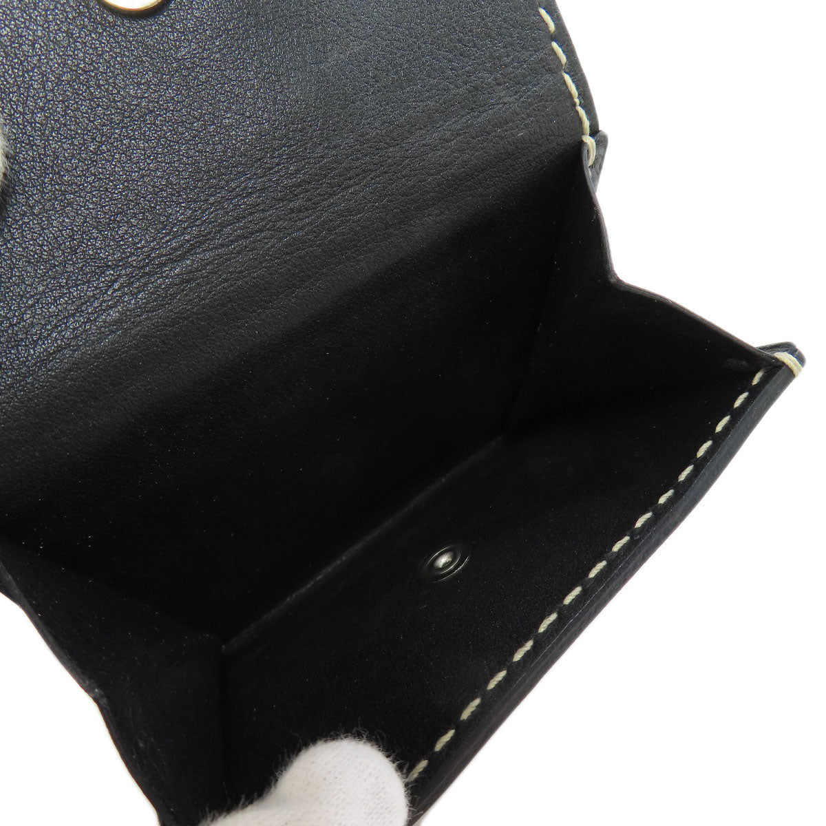 セレクトウォレット モロー・パリ Wホック 二つ折り財布（小銭入れあり） レザー レディース 【中古】【SELECT WALLET】