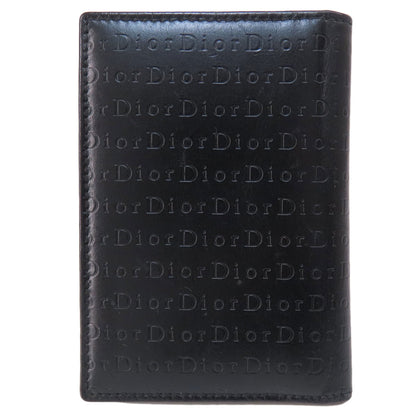 CHRISTIAN DIOR   Card Case Logo embossing Leather Ladies