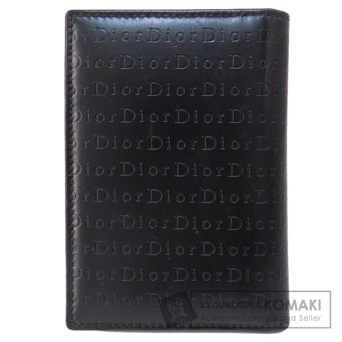 CHRISTIAN DIOR   Card Case Logo embossing Leather Ladies