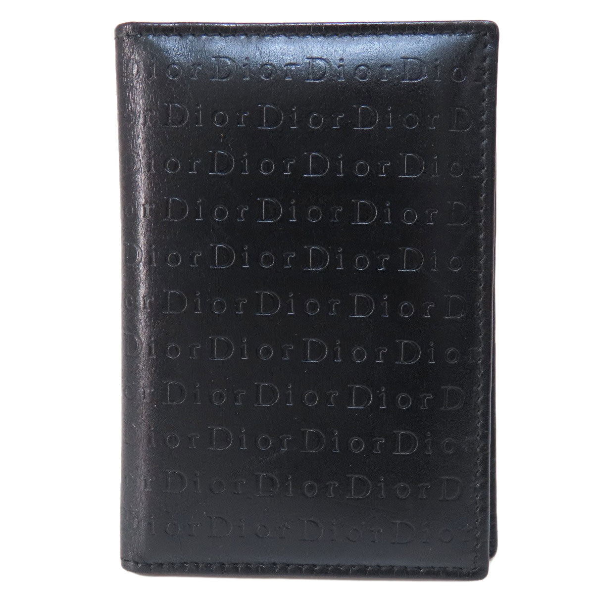 CHRISTIAN DIOR   Card Case Logo embossing Leather Ladies