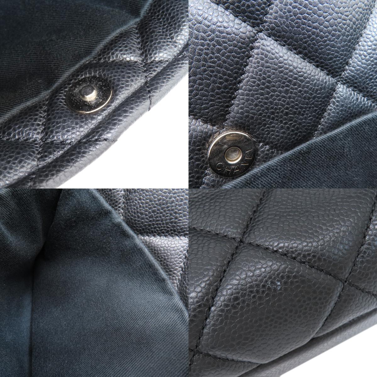 CHANEL COCO Mark Matelasse SilverHardware Tote Bag Soft Grained Calfskin Ladies [Used]