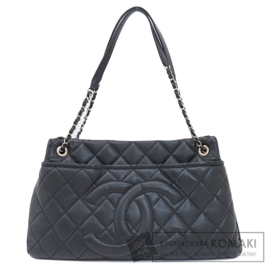 CHANEL   Tote Bag COCO Mark Matelasse SilverHardware Soft Caviar skin Ladies