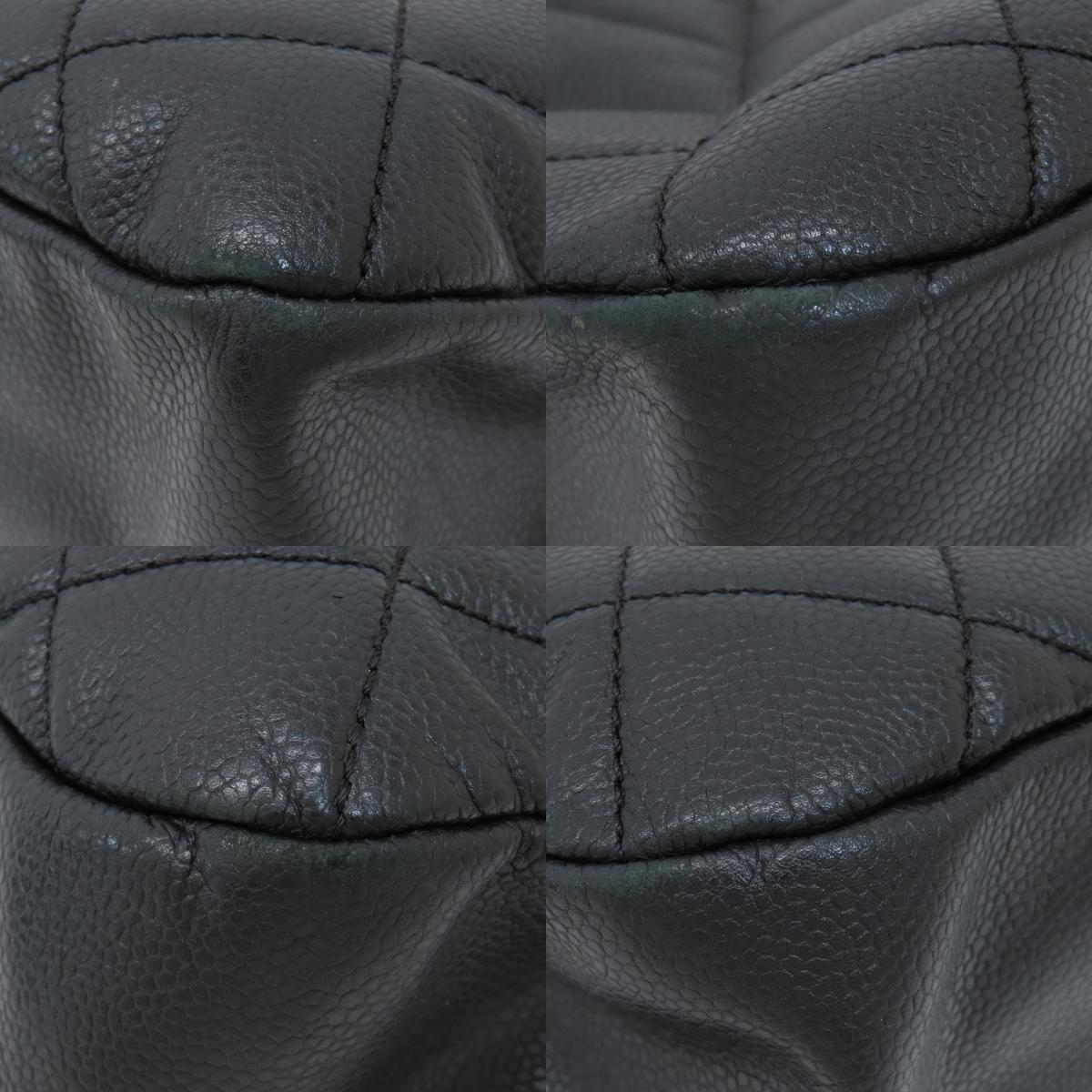 CHANEL COCO Mark Matelasse SilverHardware Tote Bag Soft Grained Calfskin Ladies [Used]