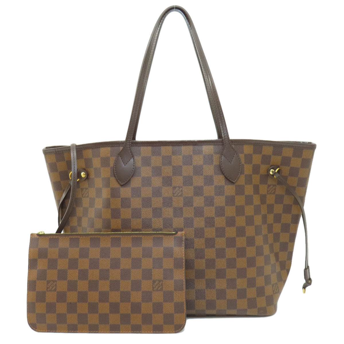 LOUIS VUITTON N41358 Neverfull MM Damier Ebene Tote Bag Damier canvas Ladies [Used]