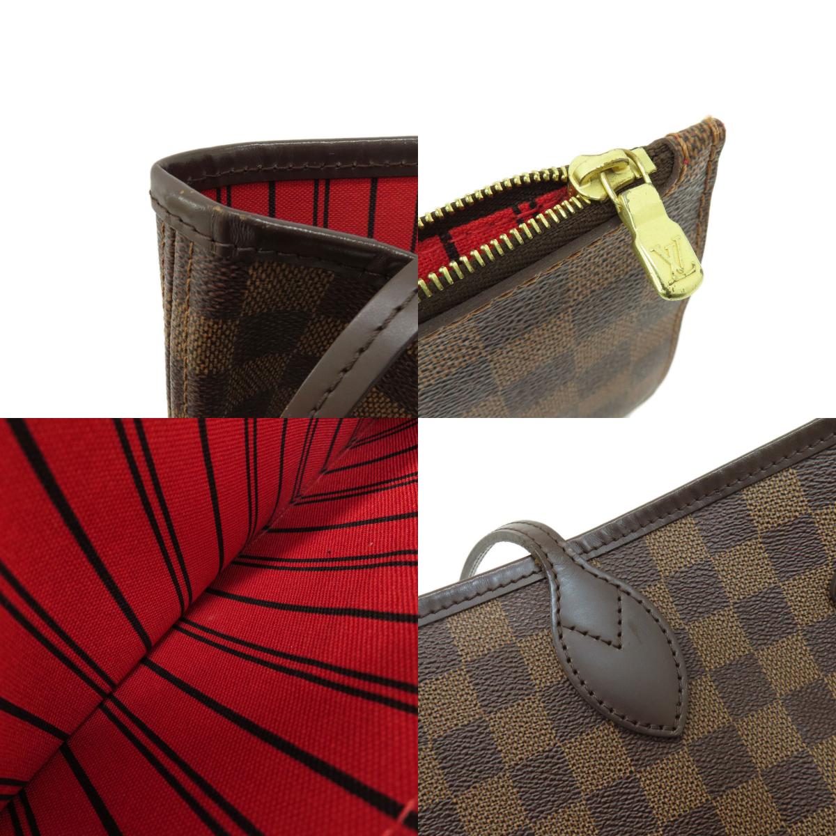 LOUIS VUITTON N41358 Neverfull MM Damier Ebene Tote Bag Damier canvas Ladies [Used]