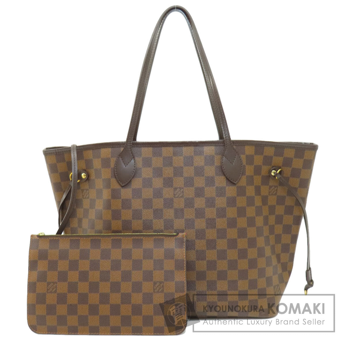 LOUIS VUITTON N41358 Neverfull MM Damier Ebene Tote Bag Damier canvas Ladies [Used]