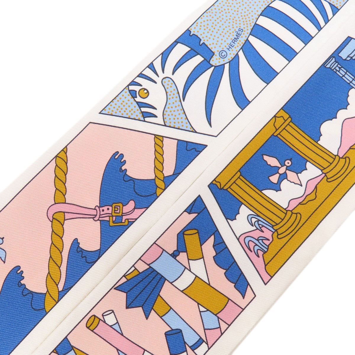 HERMES   Scarf Twilly Silk Ladies