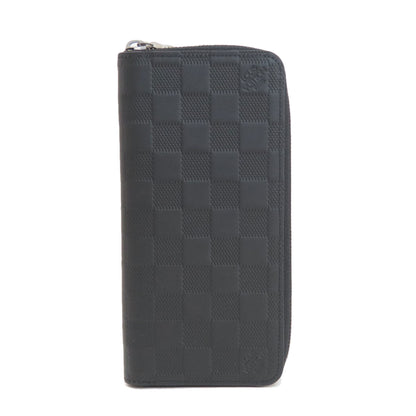 LOUIS VUITTON  N63548 Long wallet (with coin pocket) Zippy wallet ã» Vertical Damier Anfini mens