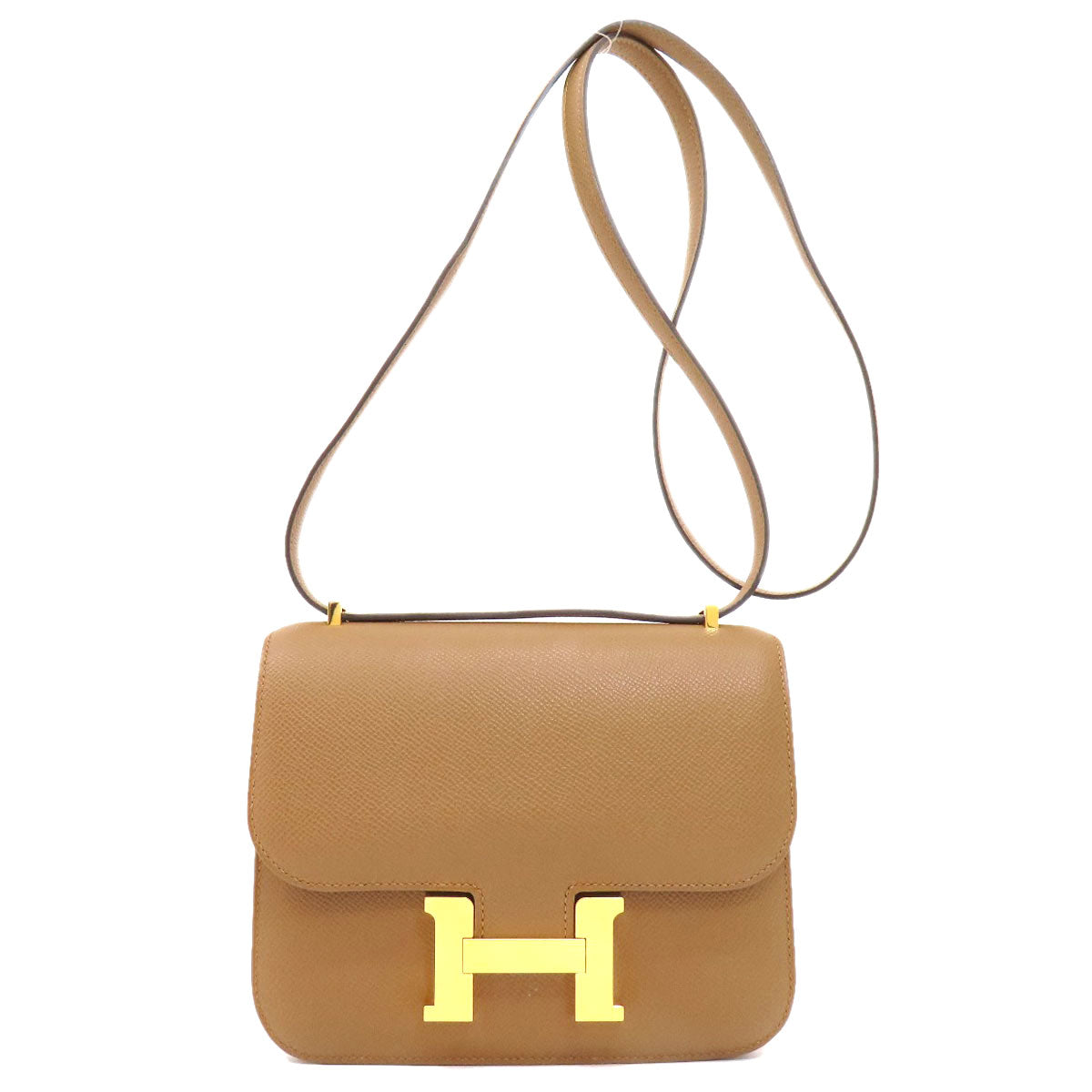 HERMES   Shoulder Bag Constance Mini Brown GoldHardware Epsom Ladies