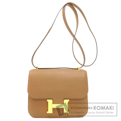 HERMES   Shoulder Bag Constance Mini Brown GoldHardware Epsom Ladies