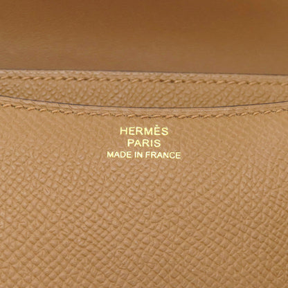 HERMES   Shoulder Bag Constance Mini Brown GoldHardware Epsom Ladies