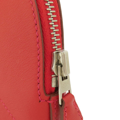 HERMES   Handbag Bolide27 Red SilverHardware Swift Ladies