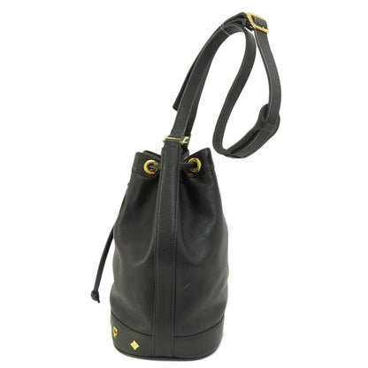MCM Logo Hardware Shoulder Bag Leather Ladies [Used]