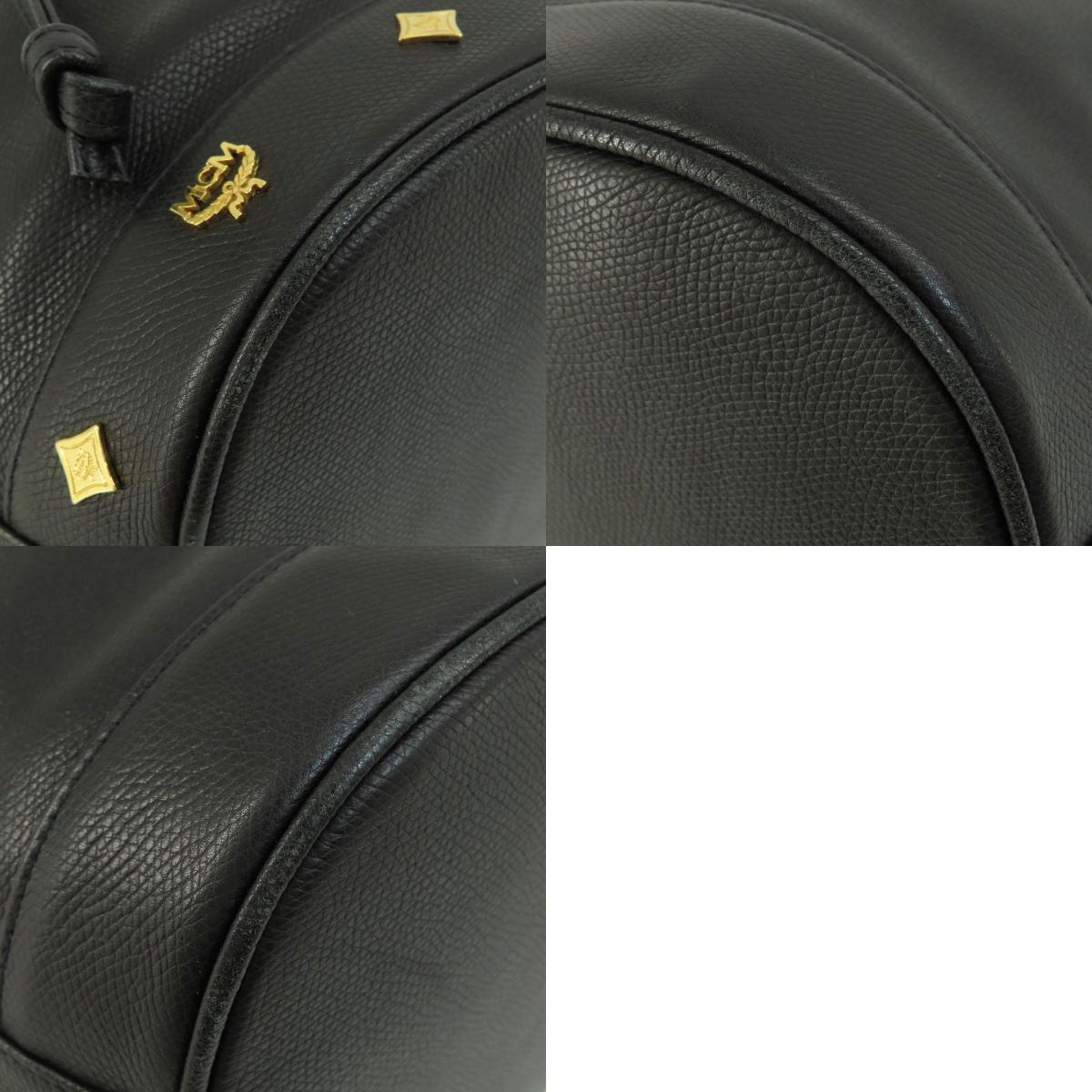 MCM Logo Hardware Shoulder Bag Leather Ladies [Used]