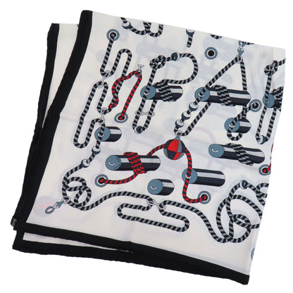 HERMES   Scarf Carre70 CORDAGES Silk Ladies