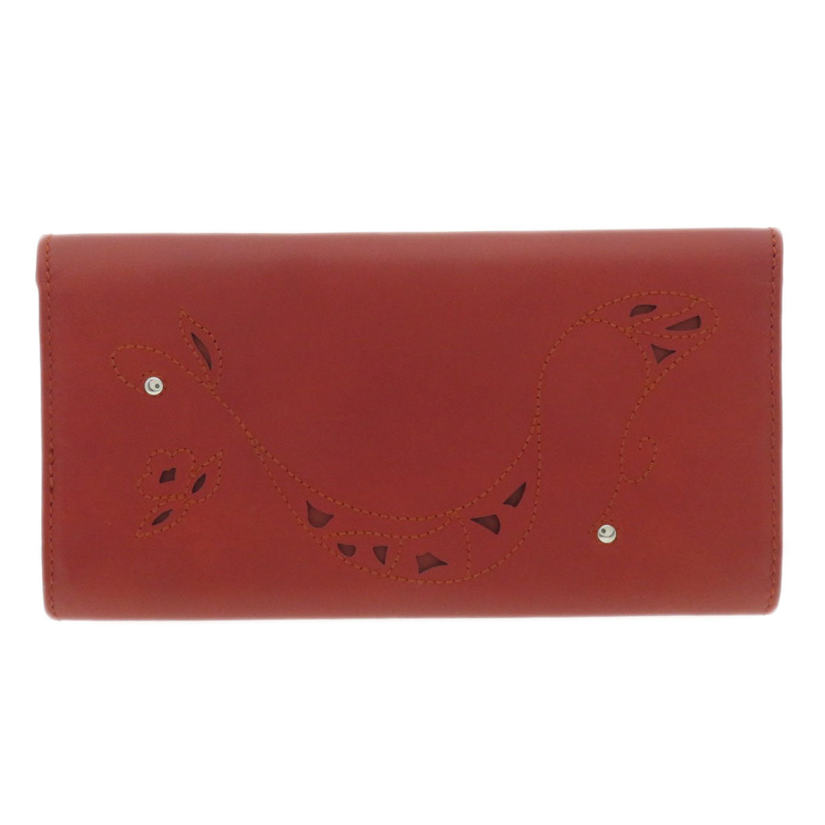 Salvatore Ferragamo   Long wallet (with coin pocket) Flower motif Logo motif Calf Ladies