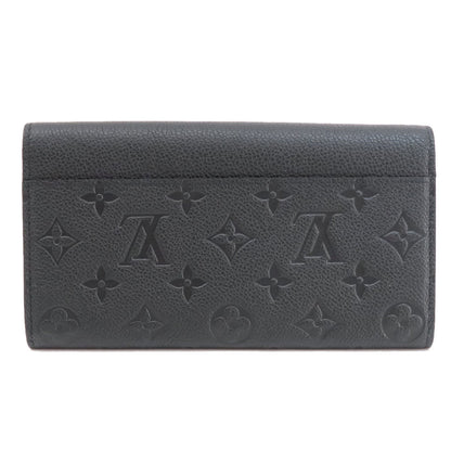 LOUIS VUITTON  M61182 Long wallet (with coin pocket) Portefeiulle Sarah Noir Empreinte Ladies