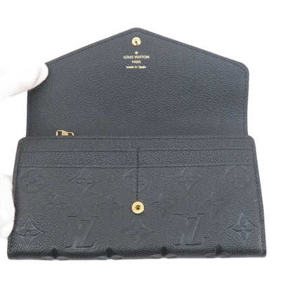 LOUIS VUITTON  M61182 Long wallet (with coin pocket) Portefeiulle Sarah Noir Empreinte Ladies