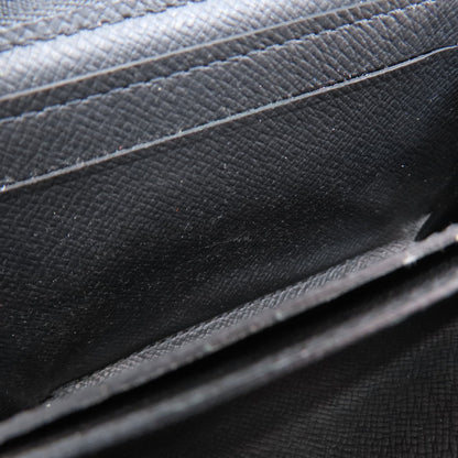 LOUIS VUITTON N63076 Zippy Coin Purse Damier Graphite coin purse Damier canvas mens [Used]