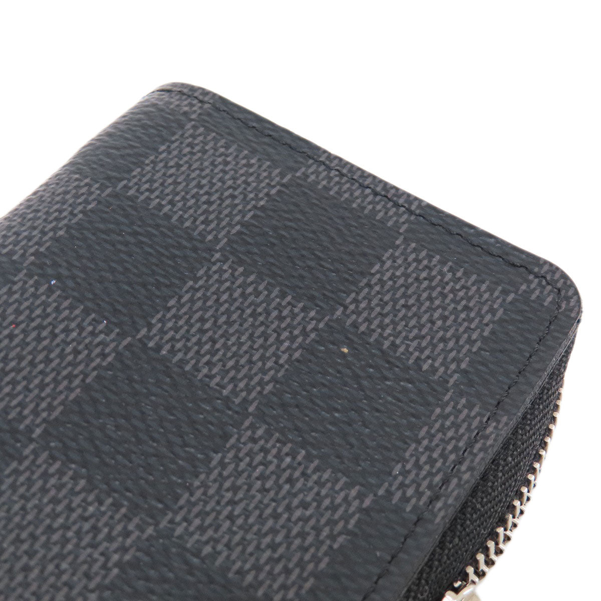LOUIS VUITTON N63076 Zippy Coin Purse Damier Graphite coin purse Damier canvas mens [Used]