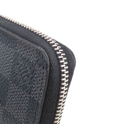 LOUIS VUITTON N63076 Zippy Coin Purse Damier Graphite coin purse Damier canvas mens [Used]
