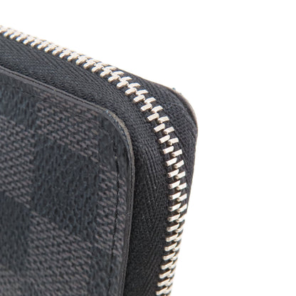 LOUIS VUITTON N63076 Zippy Coin Purse Damier Graphite coin purse Damier canvas mens [Used]
