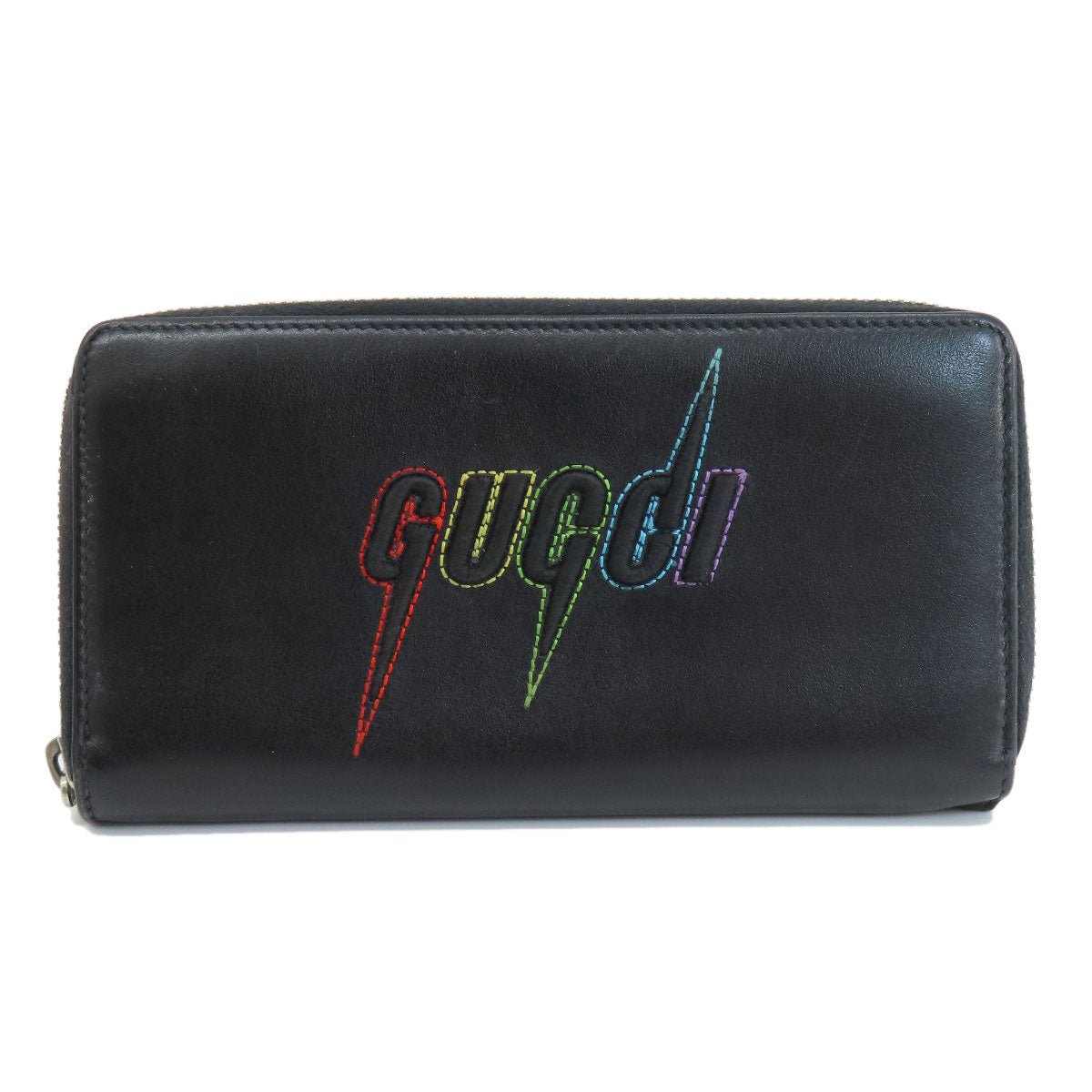 GUCCI 597677 Embryoidery Long wallet (with coin pocket) Leather Ladies [Used]