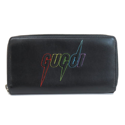 GUCCI 597677 Embryoidery Long wallet (with coin pocket) Leather Ladies [Used]