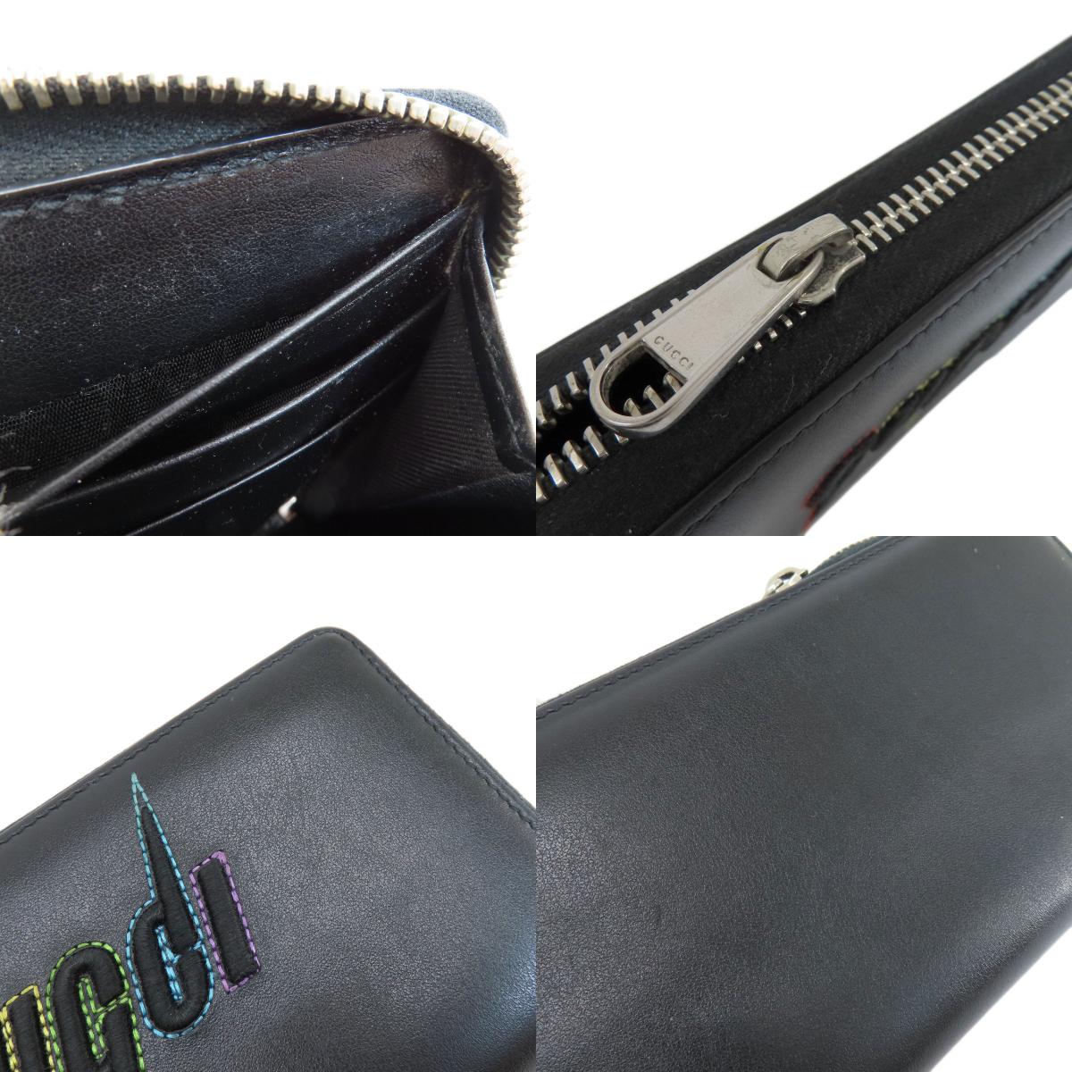 GUCCI 597677 Embryoidery Long wallet (with coin pocket) Leather Ladies [Used]