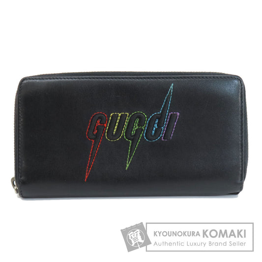 GUCCI 597677 Embryoidery Long wallet (with coin pocket) Leather Ladies [Used]