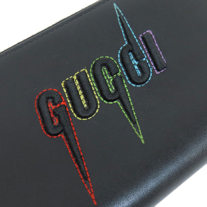 GUCCI 597677 Embryoidery Long wallet (with coin pocket) Leather Ladies [Used]