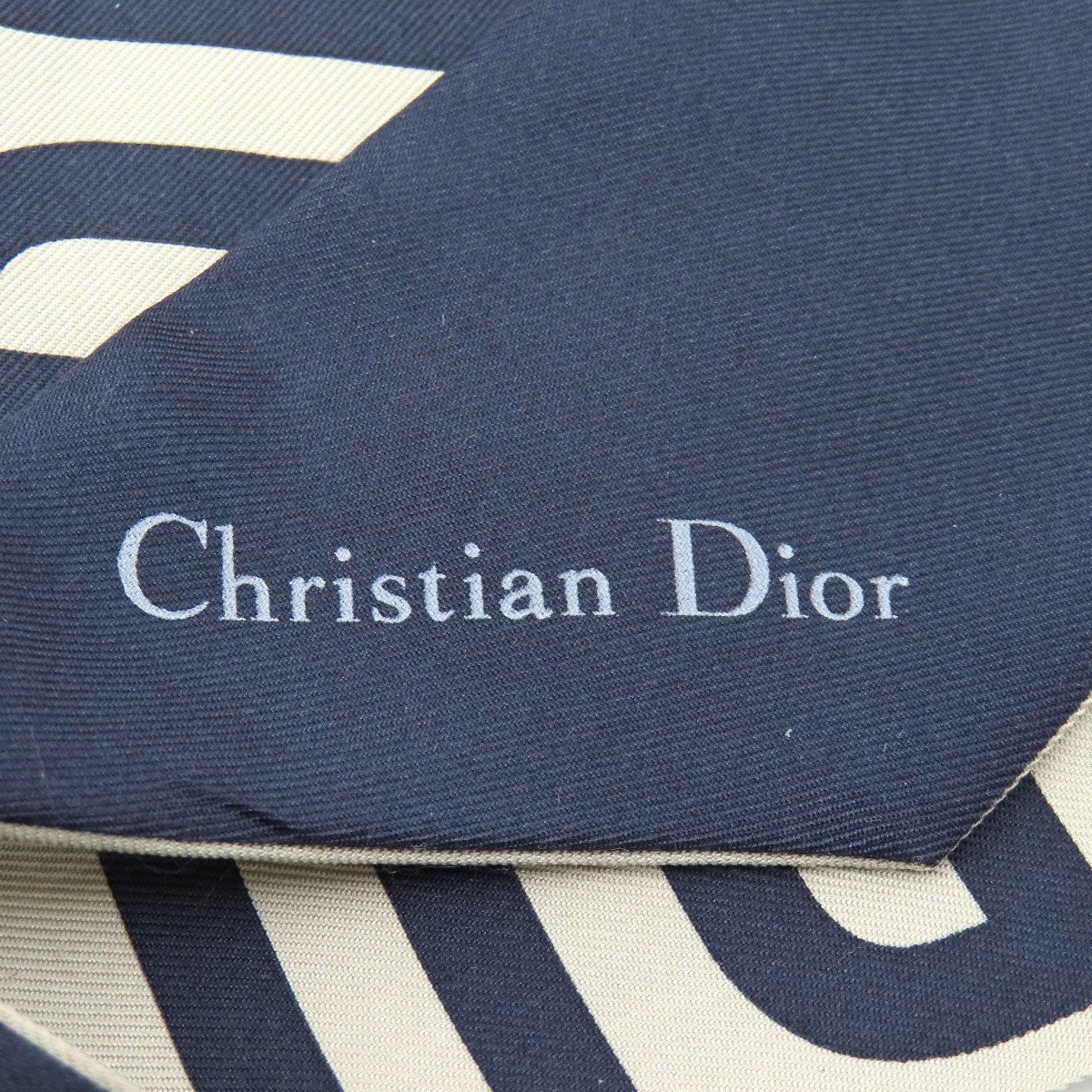 CHRISTIAN DIOR   Scarf Mitzah Oblique Pattern Silk Ladies