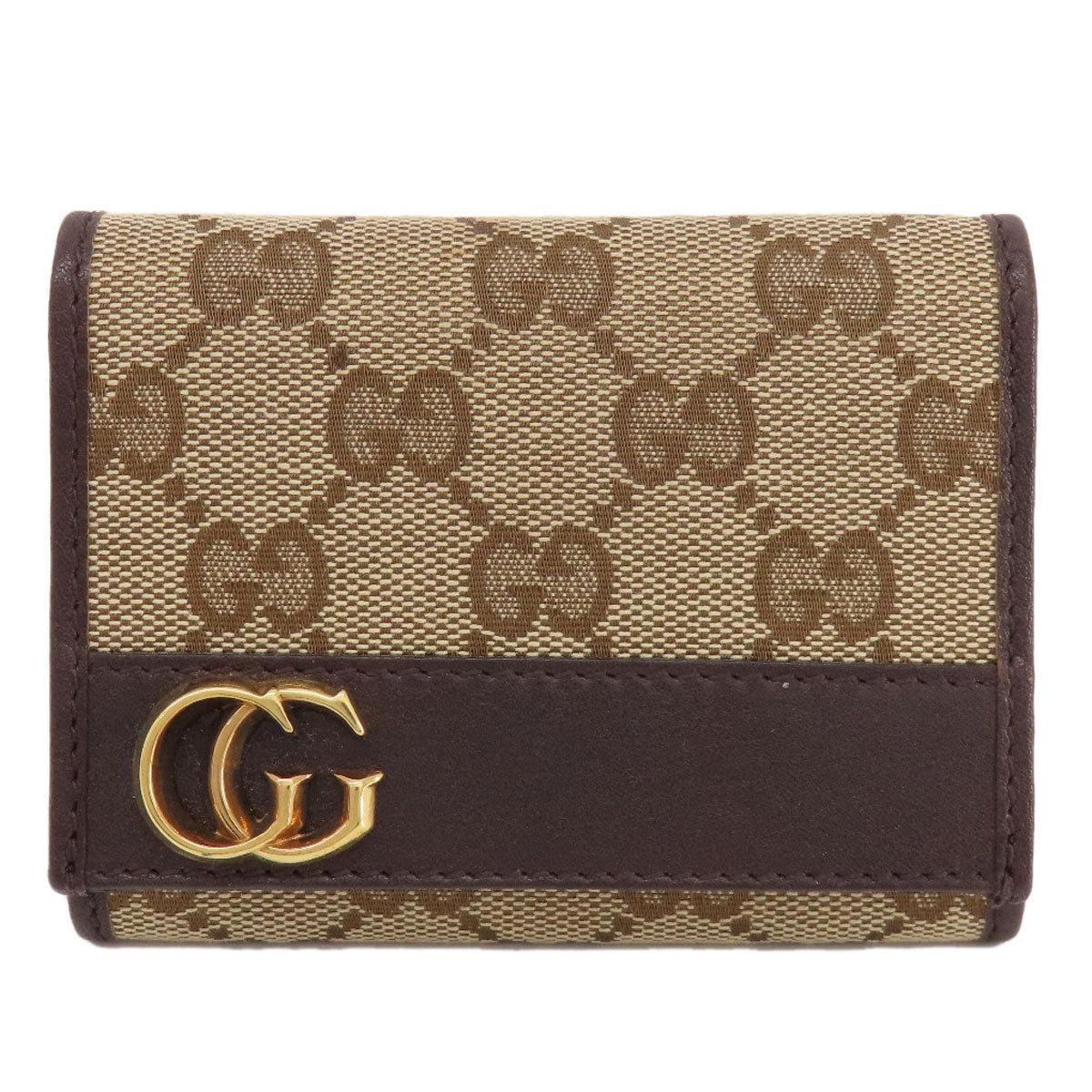 GUCCI  245762 Card Case GG Canvas LeatherLadies