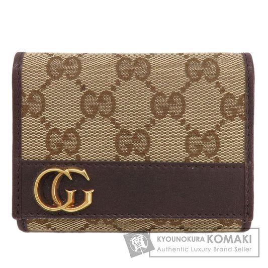 GUCCI  245762 Card Case GG Canvas LeatherLadies