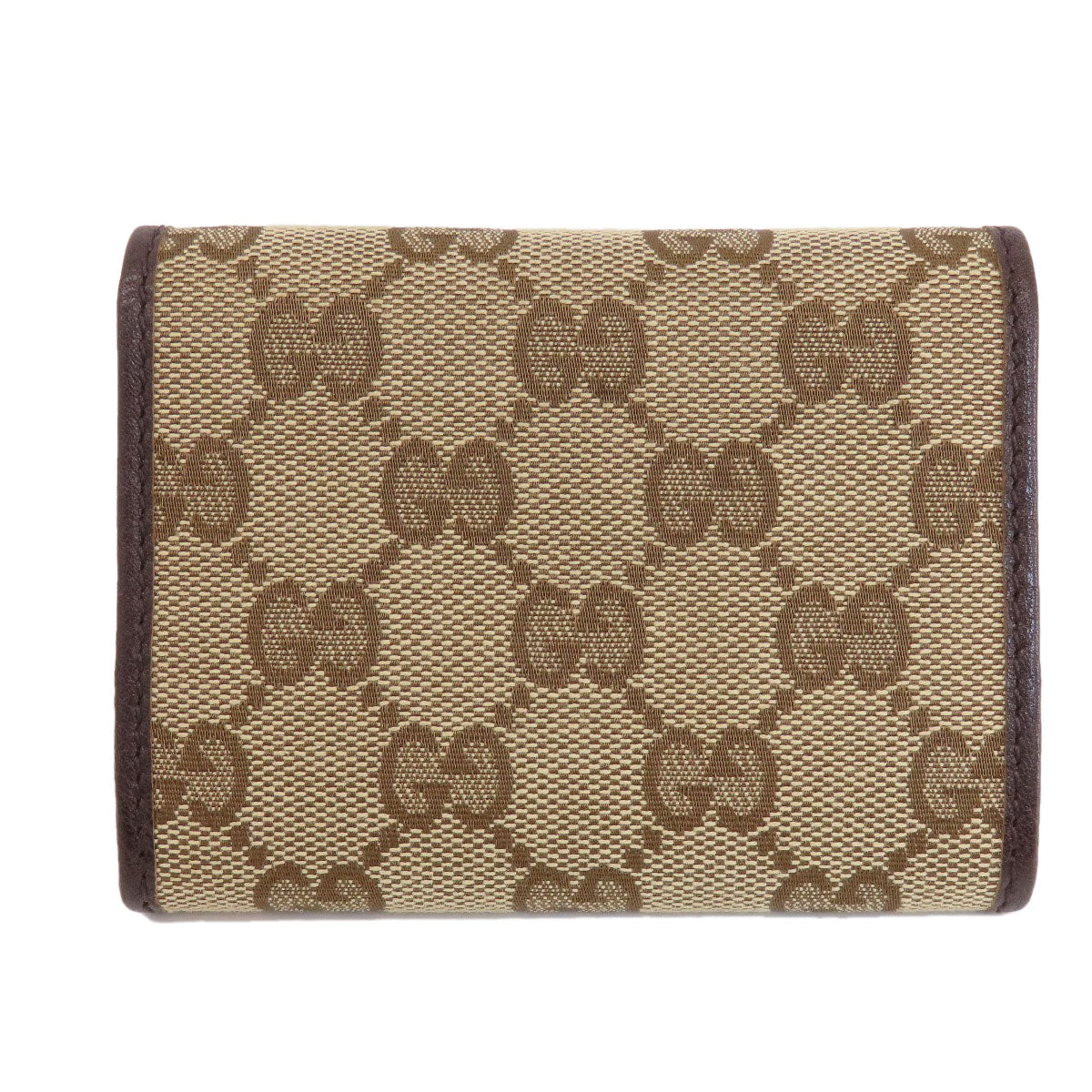 GUCCI  245762 Card Case GG Canvas LeatherLadies