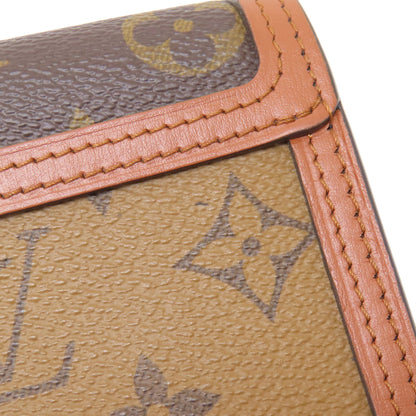 LOUIS VUITTON  M68725 Bifold Wallet with Coin Pocket Portefeiulle Dauphine Compact Monogram reverse Ladies