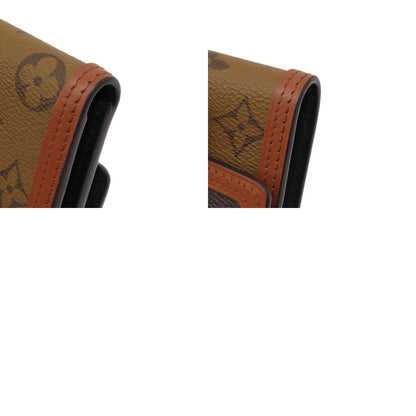 LOUIS VUITTON M68725 Portefeiulle Dauphine Compact Bifold Wallet with Coin Pocket Monogram reverse Ladies [Used]