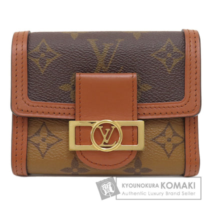LOUIS VUITTON M68725 Portefeiulle Dauphine Compact Bifold Wallet with Coin Pocket Monogram reverse Ladies [Used]