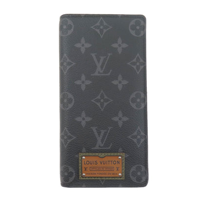 LOUIS VUITTON M69260 Portefeiulle Braza Gaston Label Monogram Eclipse Long wallet (with coin pocket) Monogram Eclipse mens [Used]