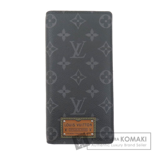 LOUIS VUITTON M69260 Portefeiulle Braza Gaston Label Monogram Eclipse Long wallet (with coin pocket) Monogram Eclipse mens [Used]