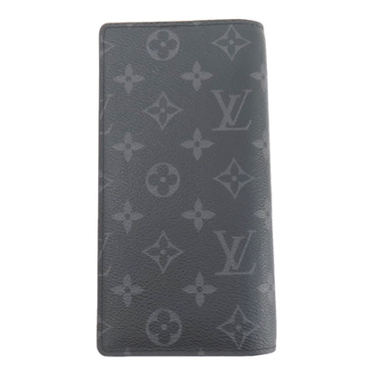 LOUIS VUITTON M69260 Portefeiulle Braza Gaston Label Monogram Eclipse Long wallet (with coin pocket) Monogram Eclipse mens [Used]