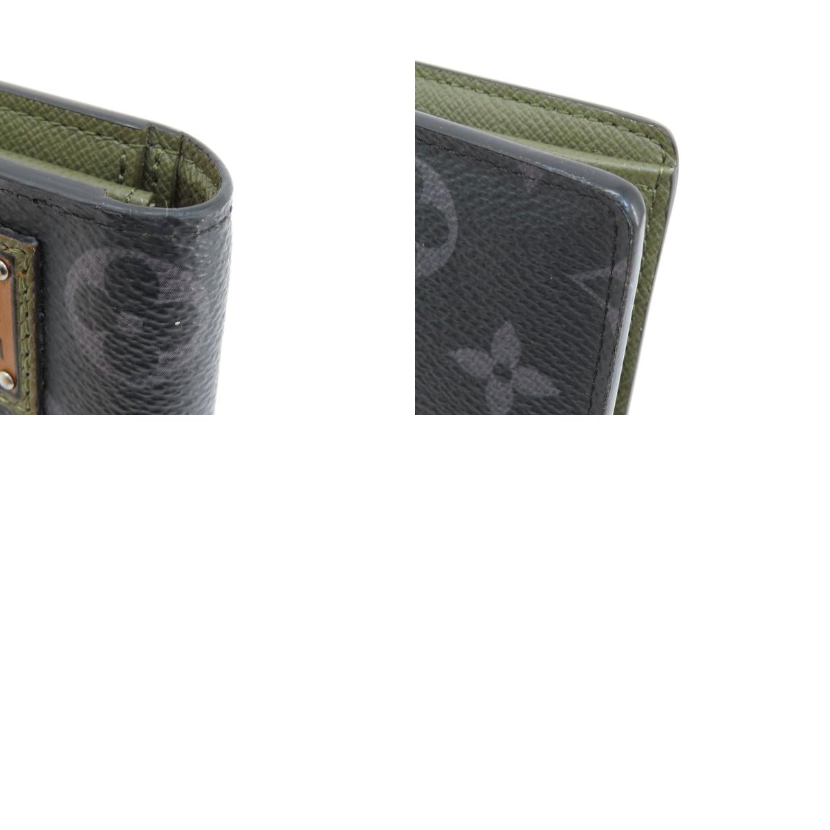 LOUIS VUITTON M69260 Portefeiulle Braza Gaston Label Monogram Eclipse Long wallet (with coin pocket) Monogram Eclipse mens [Used]