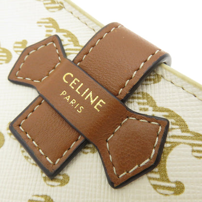 CELINE   Bifold Wallet with Coin Pocket Macadam Leather Ladies