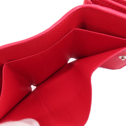 BALENCIAGA 601387 BB logo compact wallet Bifold Wallet with Coin Pocket Leather Ladies [Used]