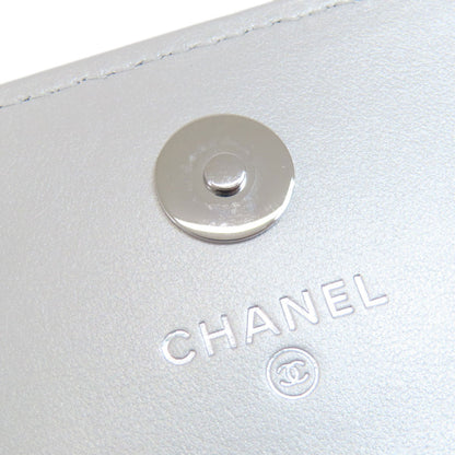 CHANEL   Shoulder Bag Mini ChainShoulder Star Motif Matelasse SilverHardware Lambskin Ladies