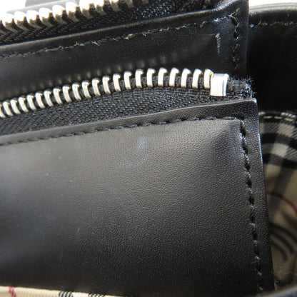 BURBERRY Logo Hardware Handbag Leather Ladies [Used]